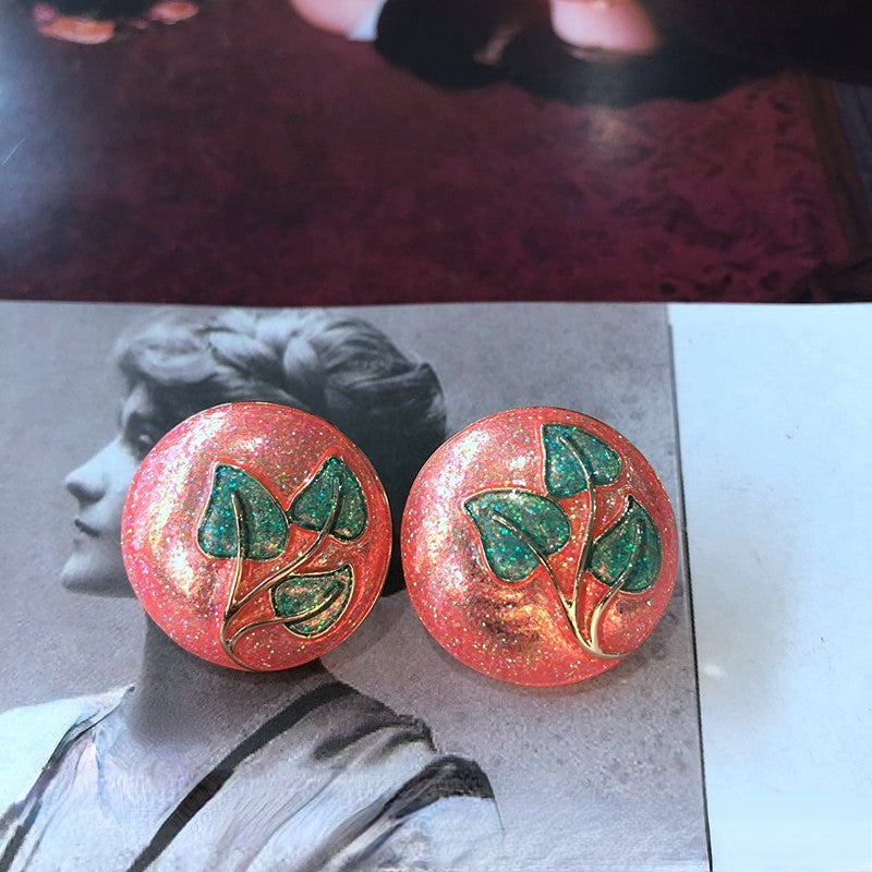 Wholesale Color Enamel Glaze Alloy Earrings